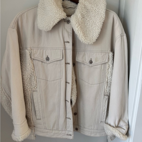 We The Free Cream Sherpa Jacket - Picture 1 of 8